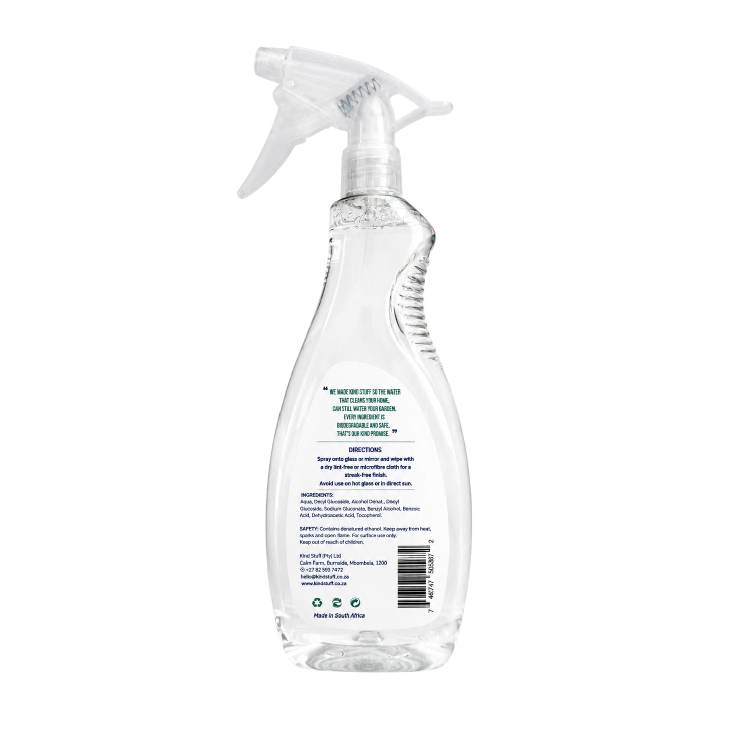Kind Stuff glass and mirror cleaner for streak-free surfaces