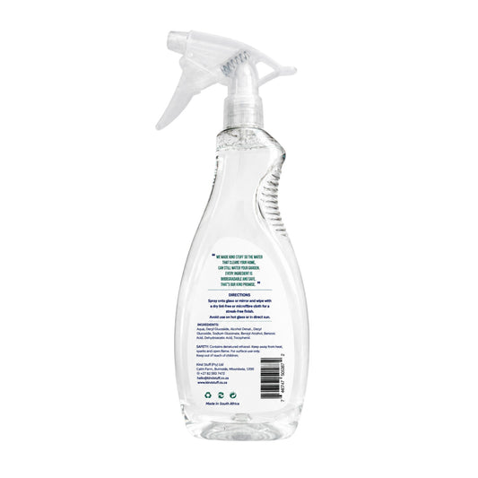 Kind Stuff glass and mirror cleaner for streak-free surfaces