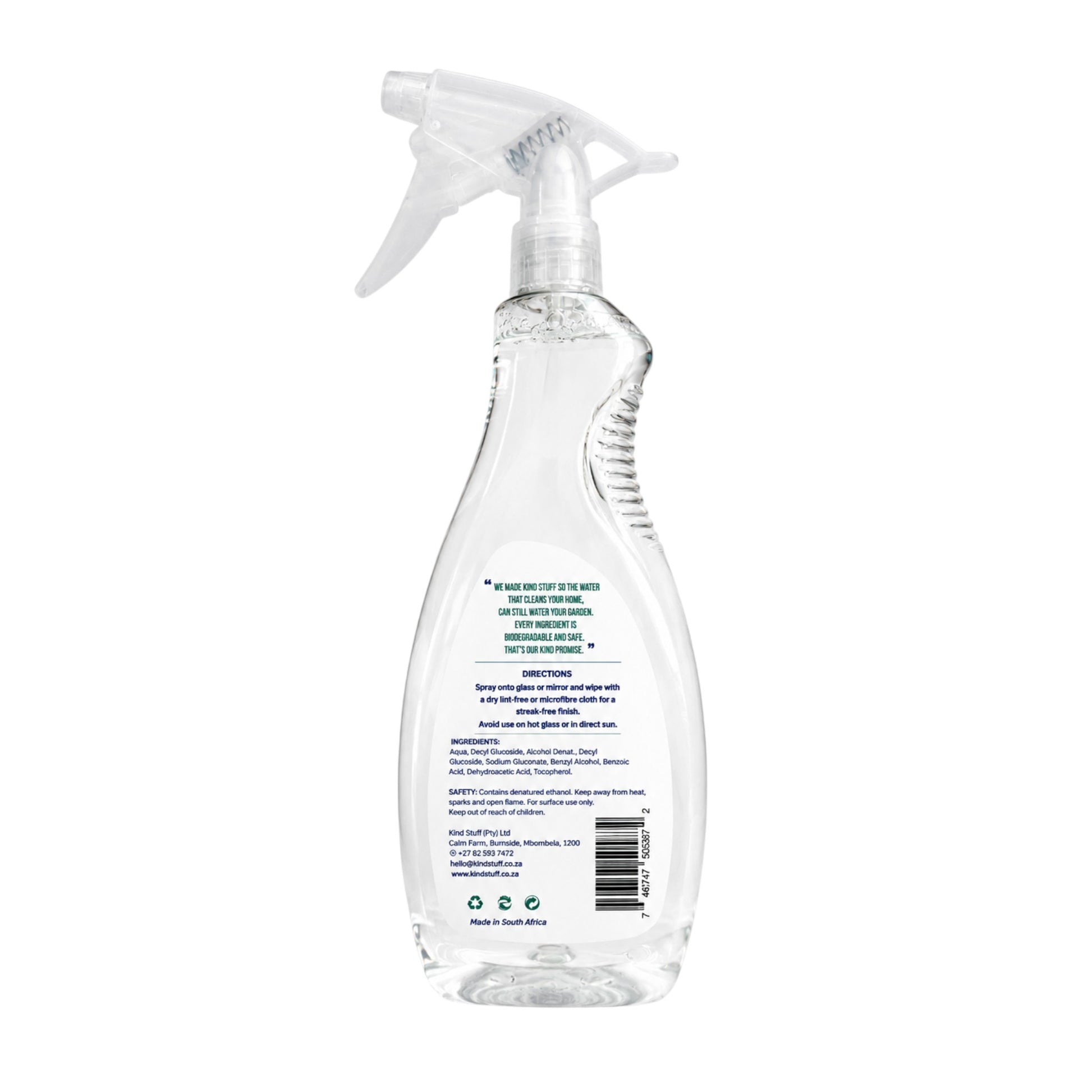 Kind Stuff glass and mirror cleaner for streak-free surfaces
