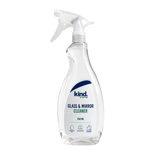 Kind Stuff glass and mirror cleaner for streak-free surfaces