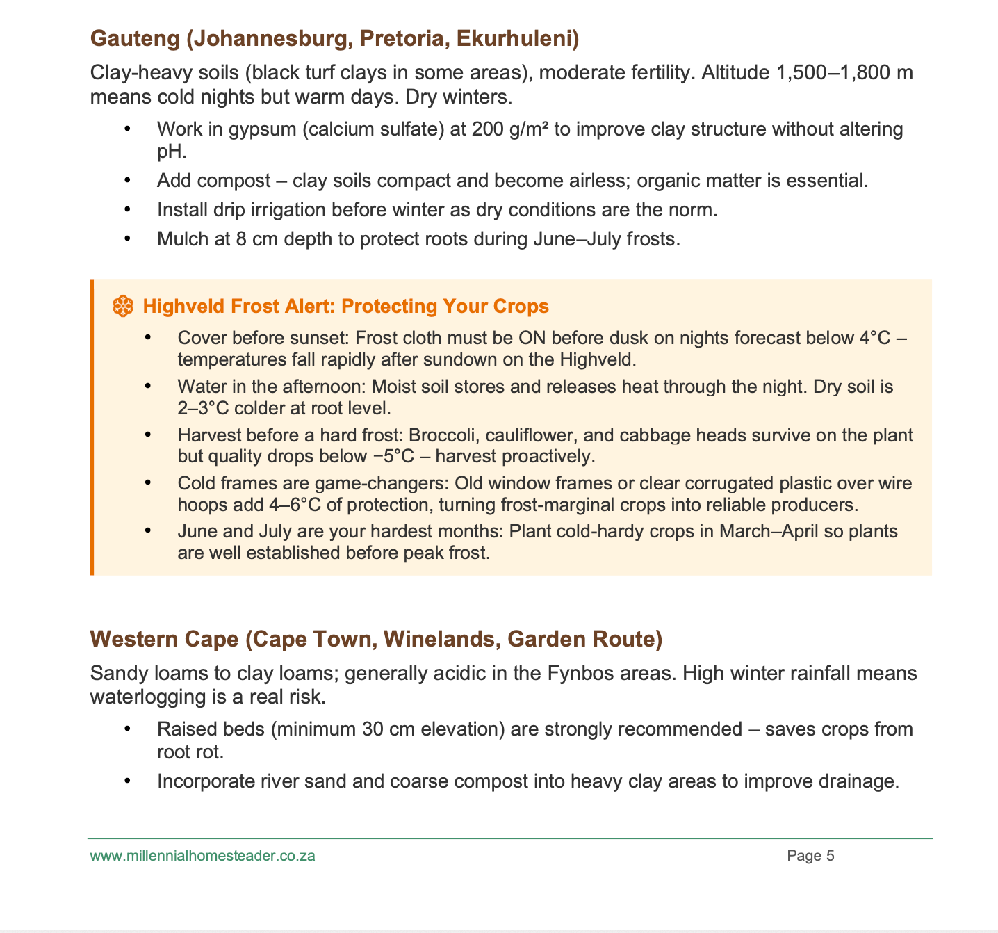 South African Organic Winter Garden Guide